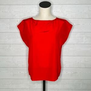 Avon Fashions vintage 80’s red sleeveless top Size 7/8